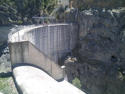 Vidange du barrage du Pont Baldy