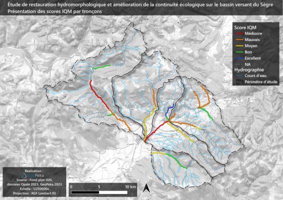 Etude hydromorphologique du bassin versant français du Sègre 